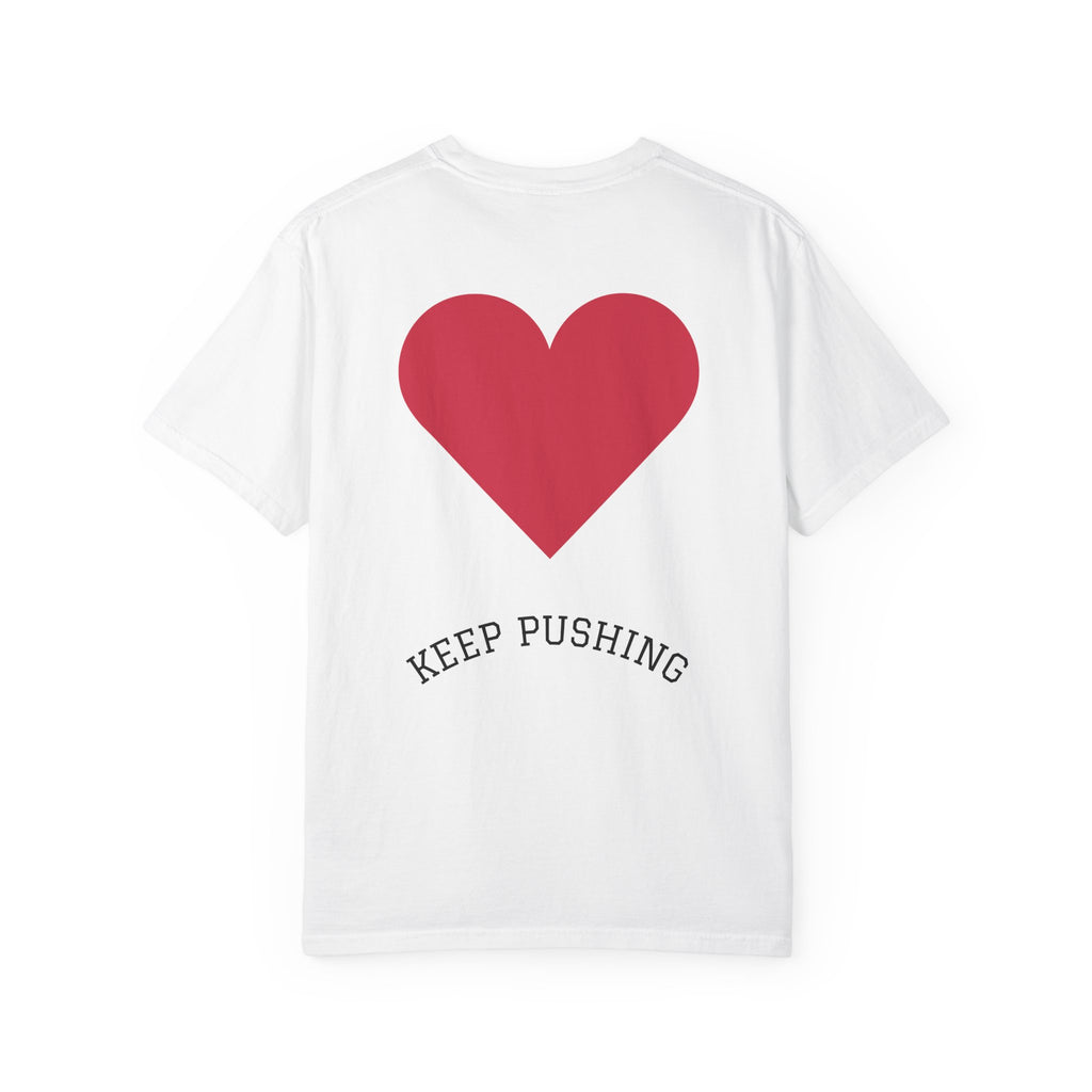 Remember What You Love T-shirt | Heart Graphic, Minimal Text Design