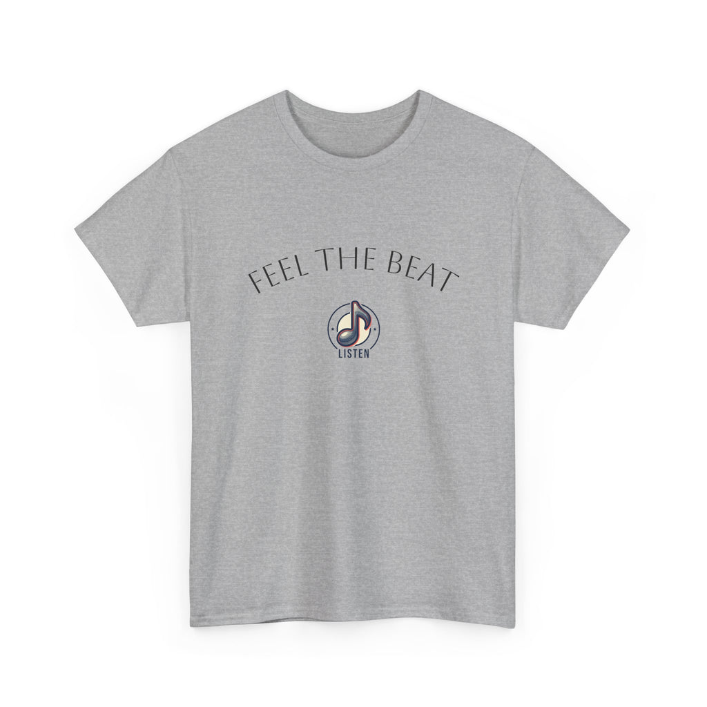 Feel The Beat Tee — Music Note Graphic T-Shirt