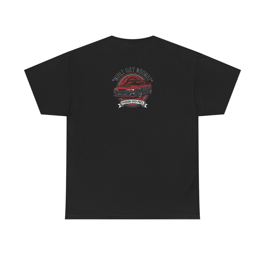 Built Not Bought graphic Tee | Muscle Car Illustration, Racing Emblem