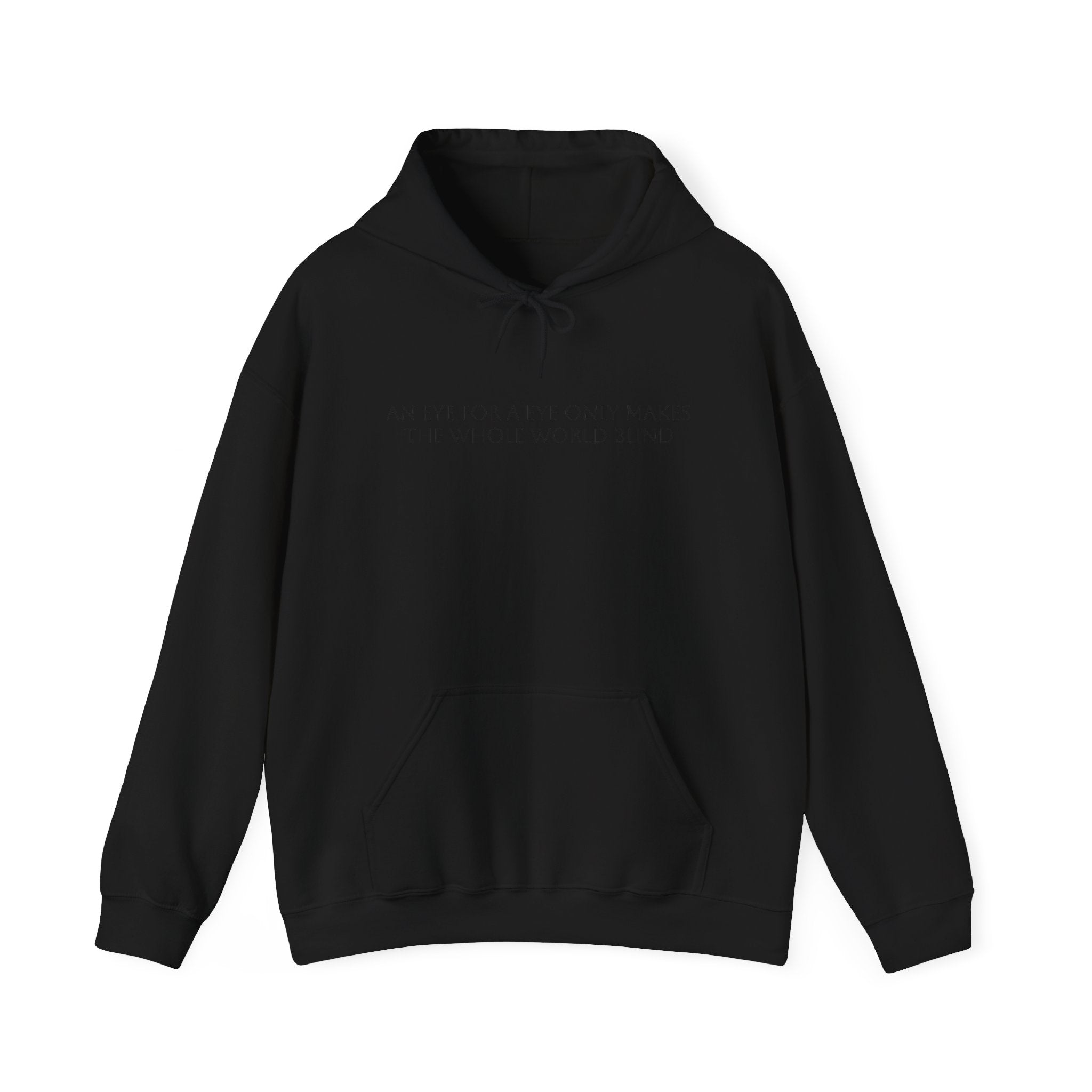 Minimalist Thin Script Text Hoodie | White Pullover Sweatshirt